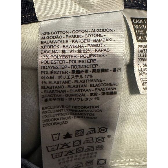 NWOT Women’s Levi’s  Dark Blue Straight Jeans Size 16 - Picture 8 of 9